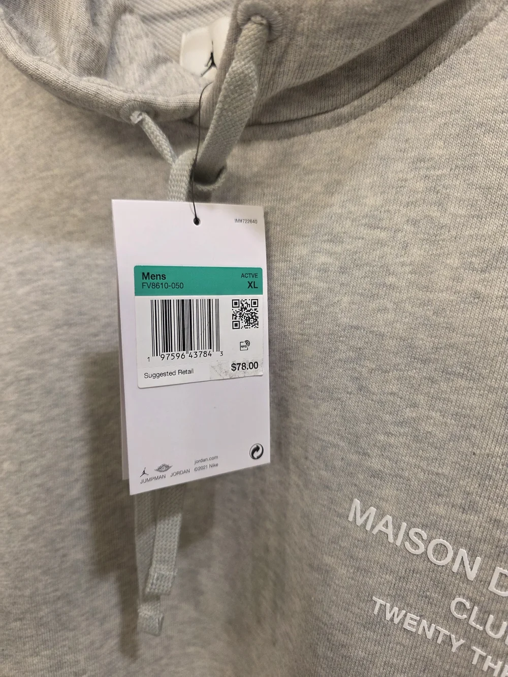 Air Jordan Dri-Fit Hoodie Mens XL Maison Des Champions Jumpman Drawstring